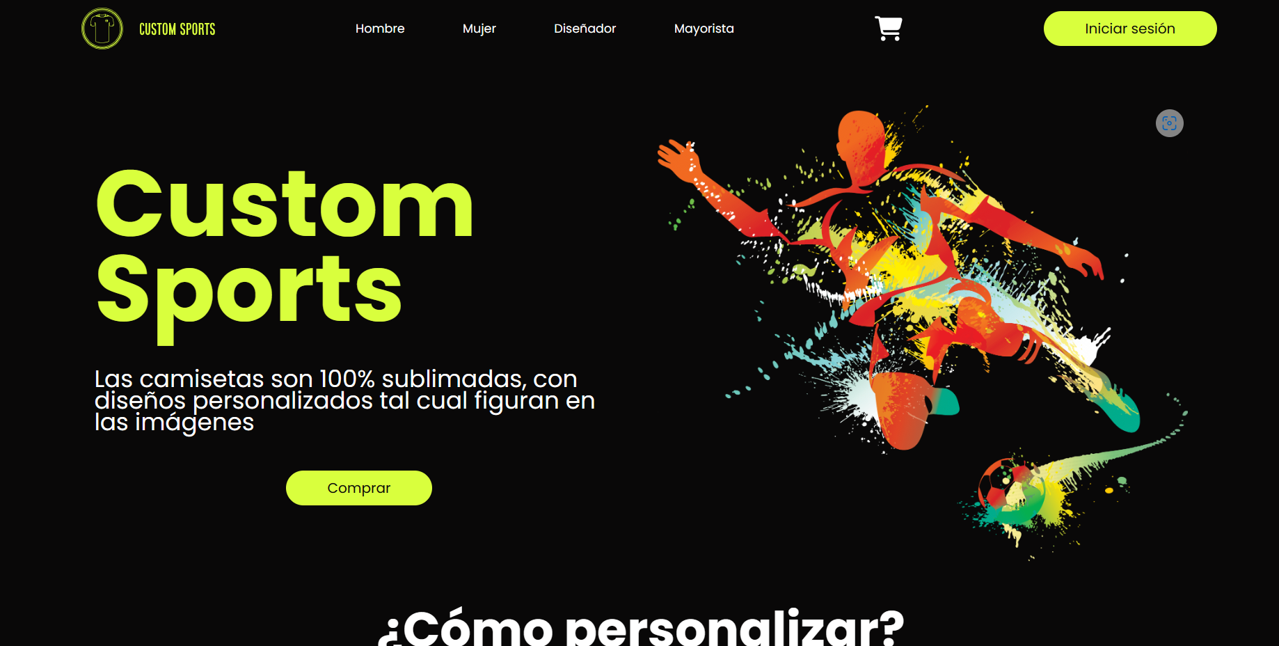 Ecommerce de ventas de camisetas personalizadas